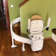 silla salva escaleras curva en Asturias